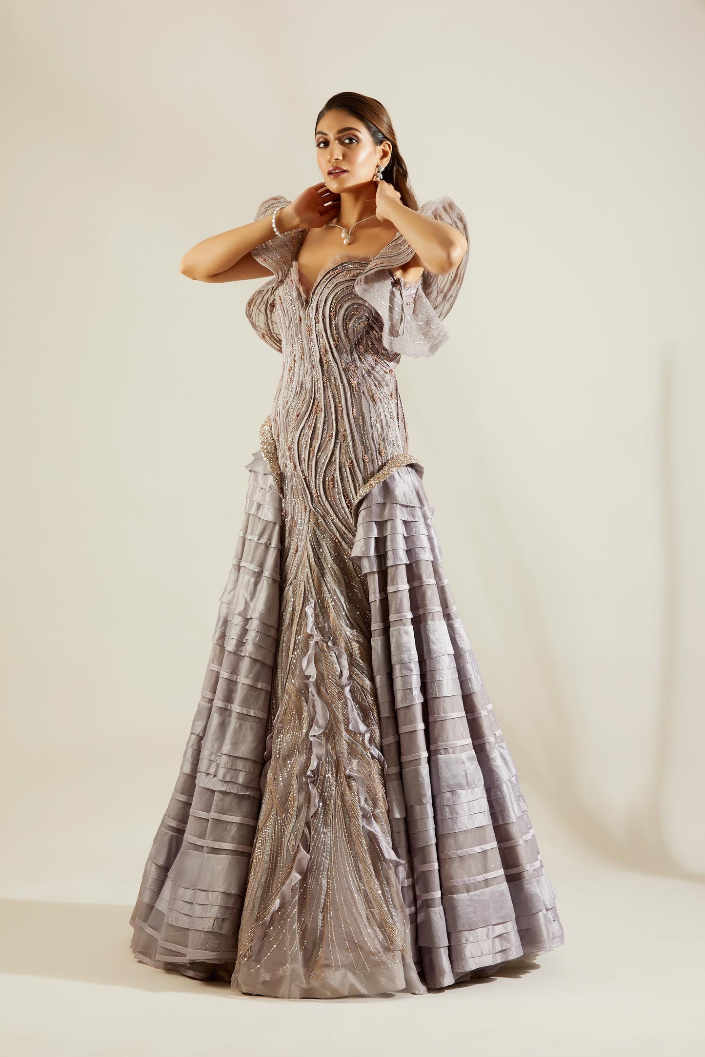 Mauve Binding Gown