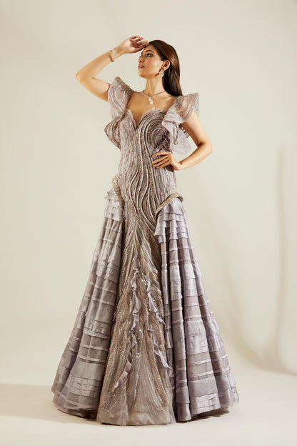 Mauve Binding Gown