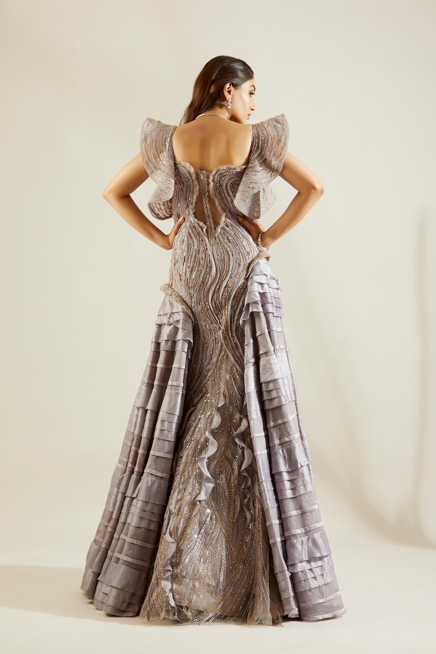 Mauve Binding Gown