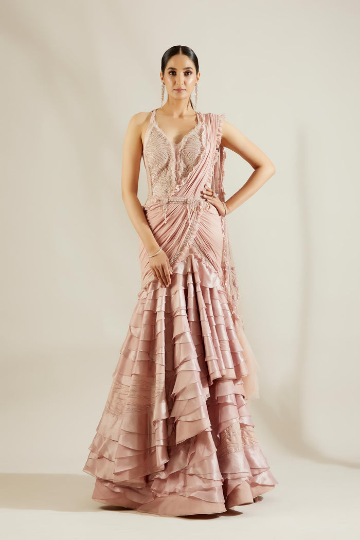 Chateau Rose Drape Saree
