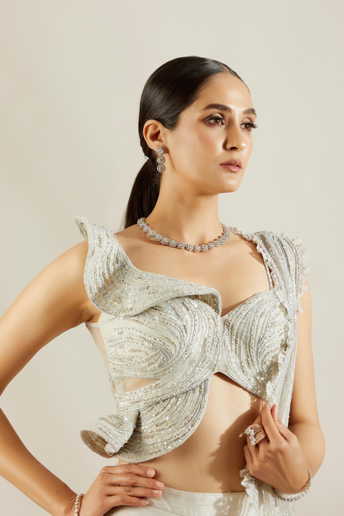 Powder Blue Lehenga