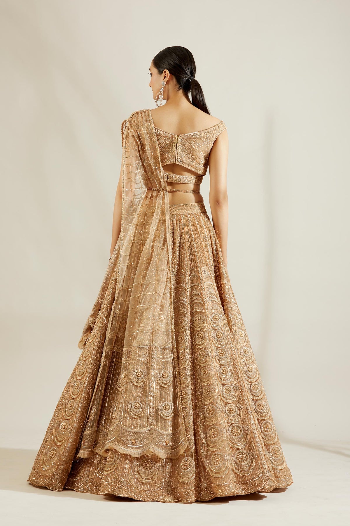 Tuscany gold mandala lehenga