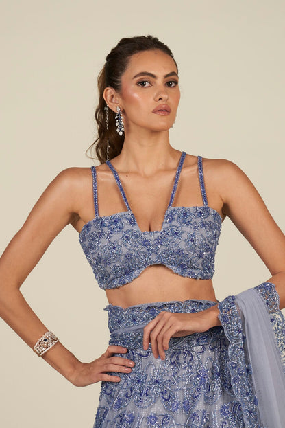 BLUE LEHENGA