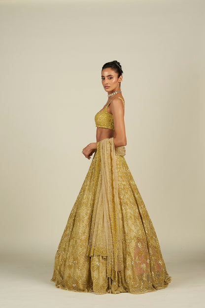 NEON YELLOW LEHENGA