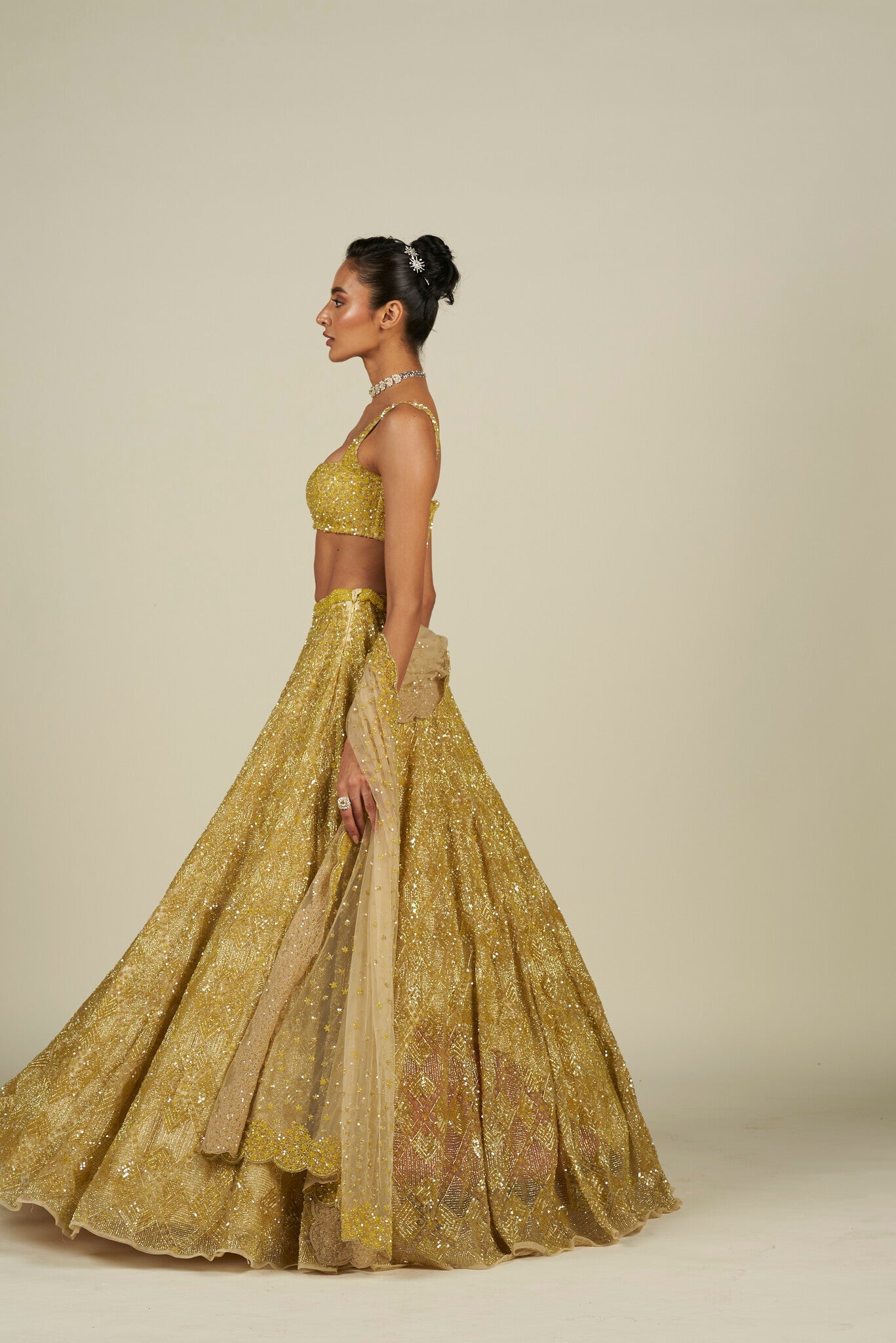 NEON YELLOW LEHENGA