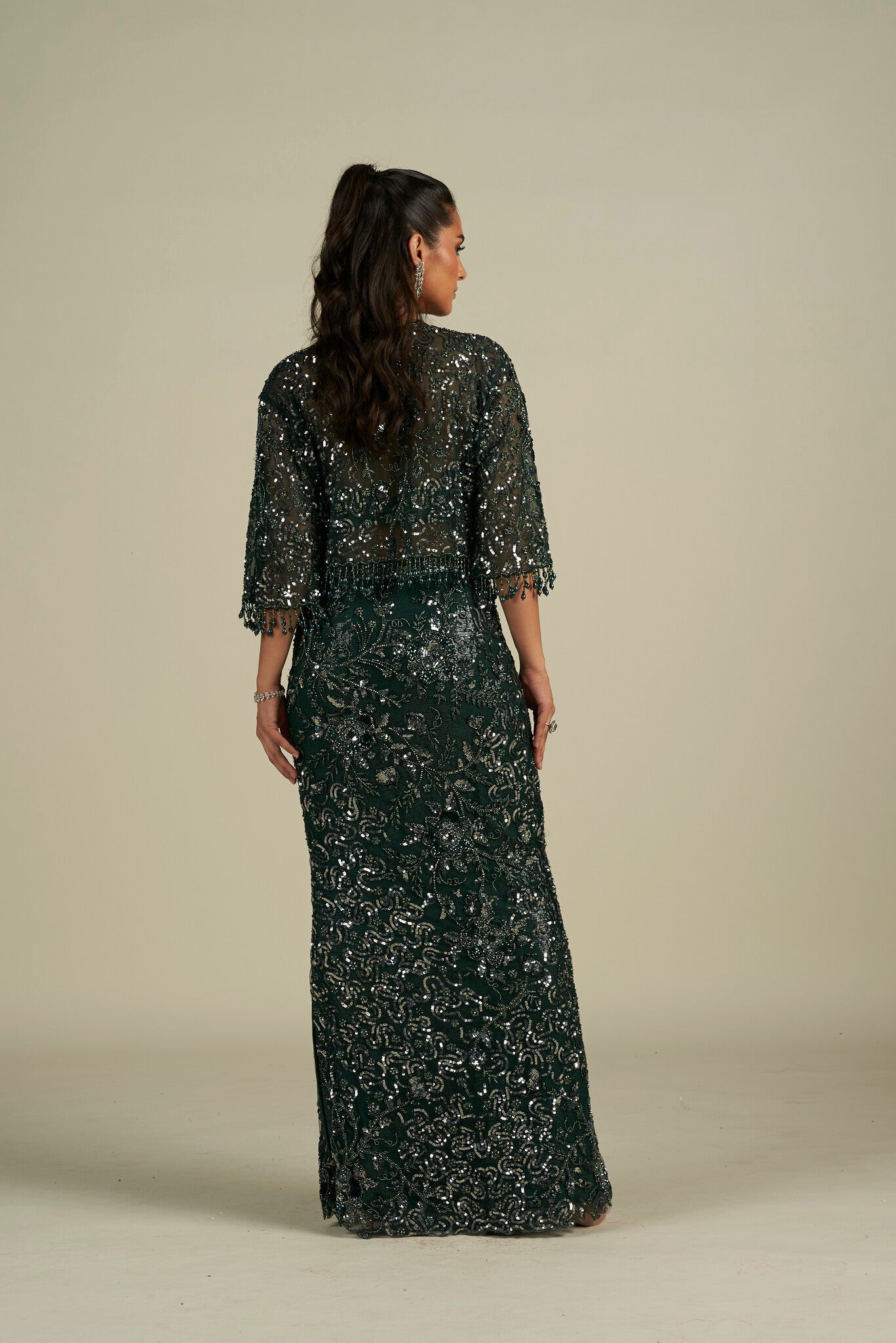GREEN SKIRT SET