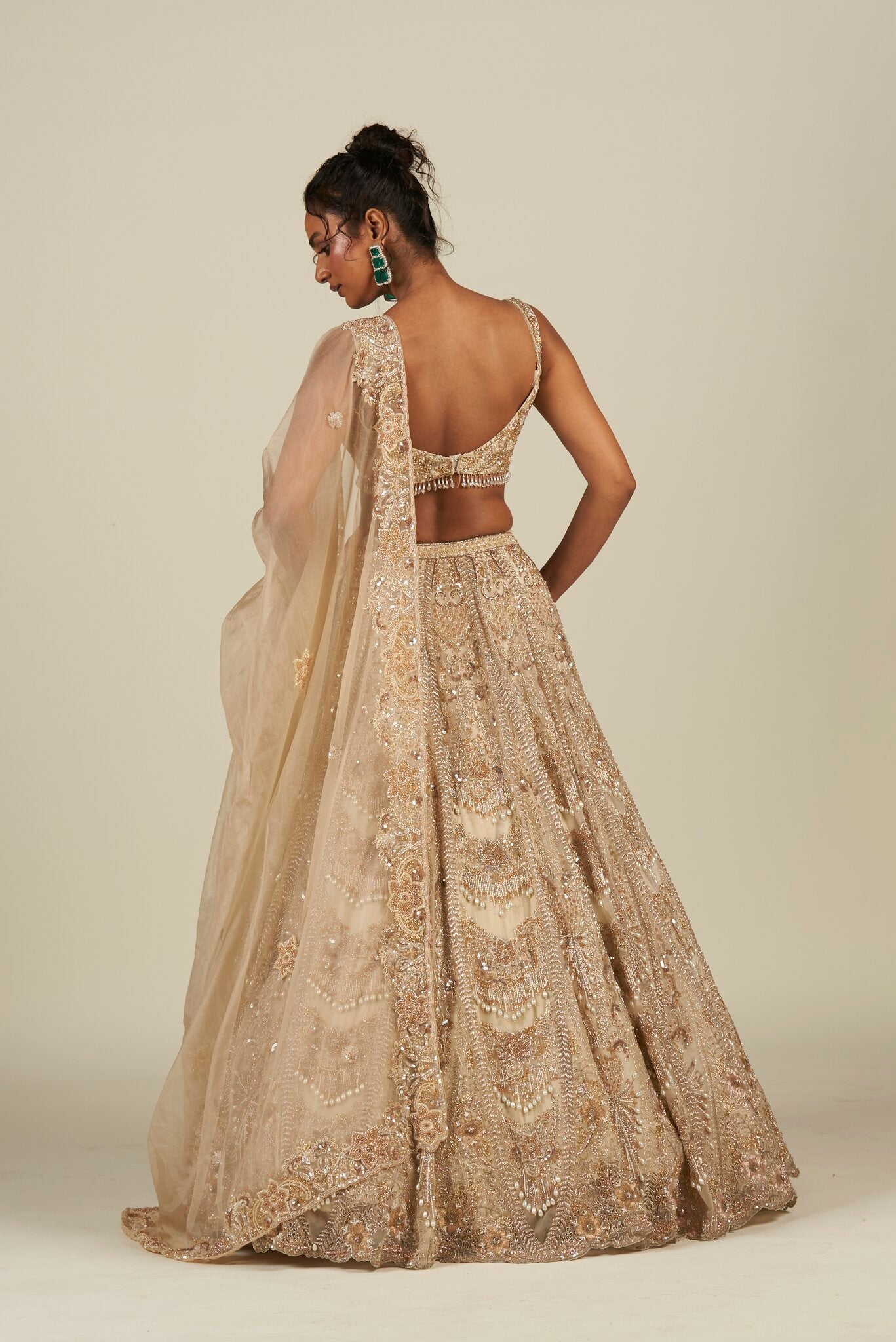 IVORY GOLD LEHENGA