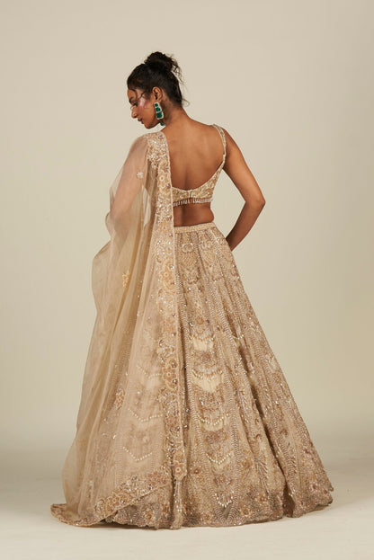 IVORY GOLD LEHENGA