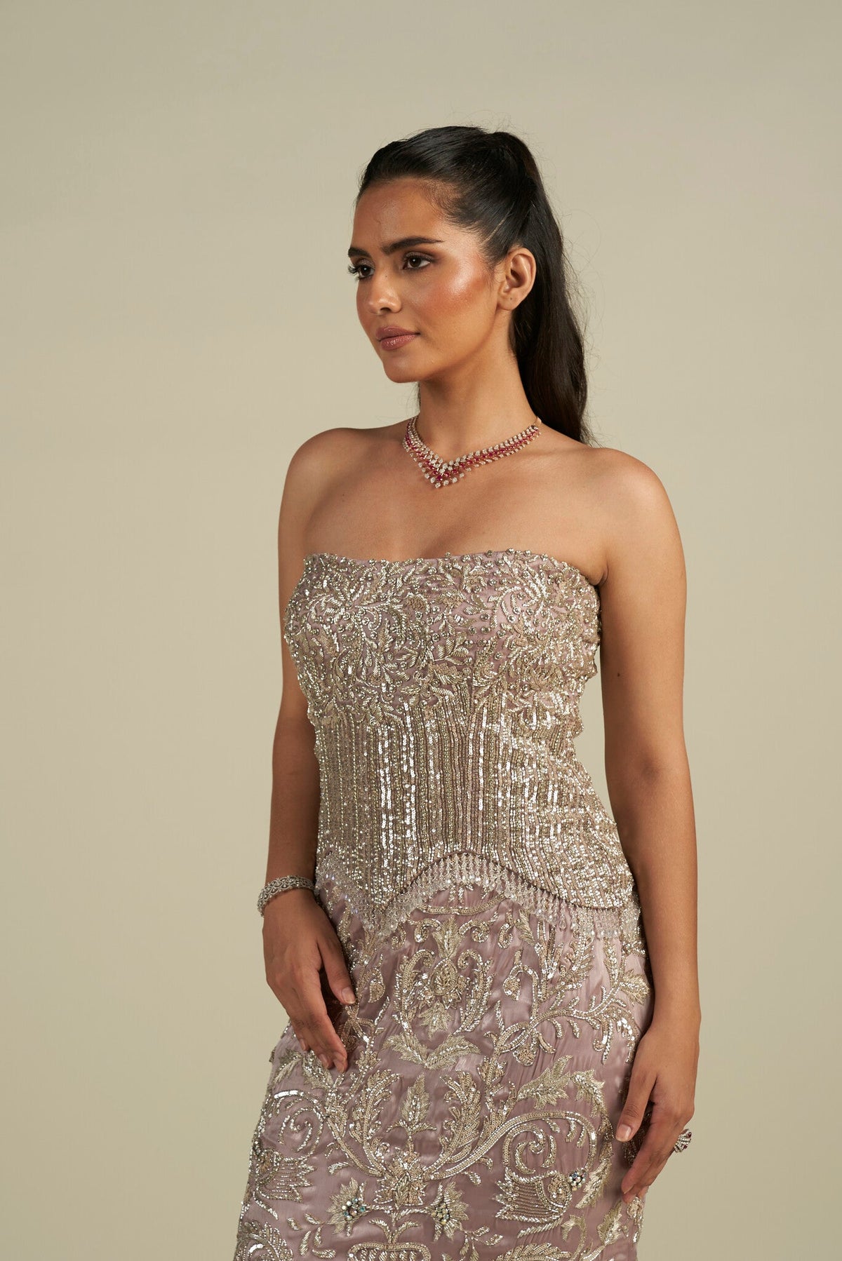 LILAC CORSET SKIRT SET