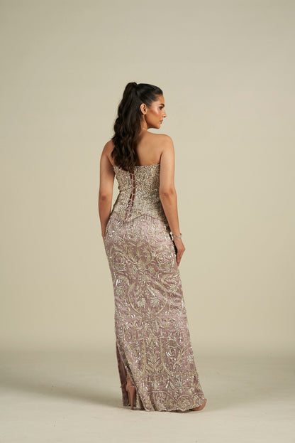 LILAC CORSET SKIRT SET