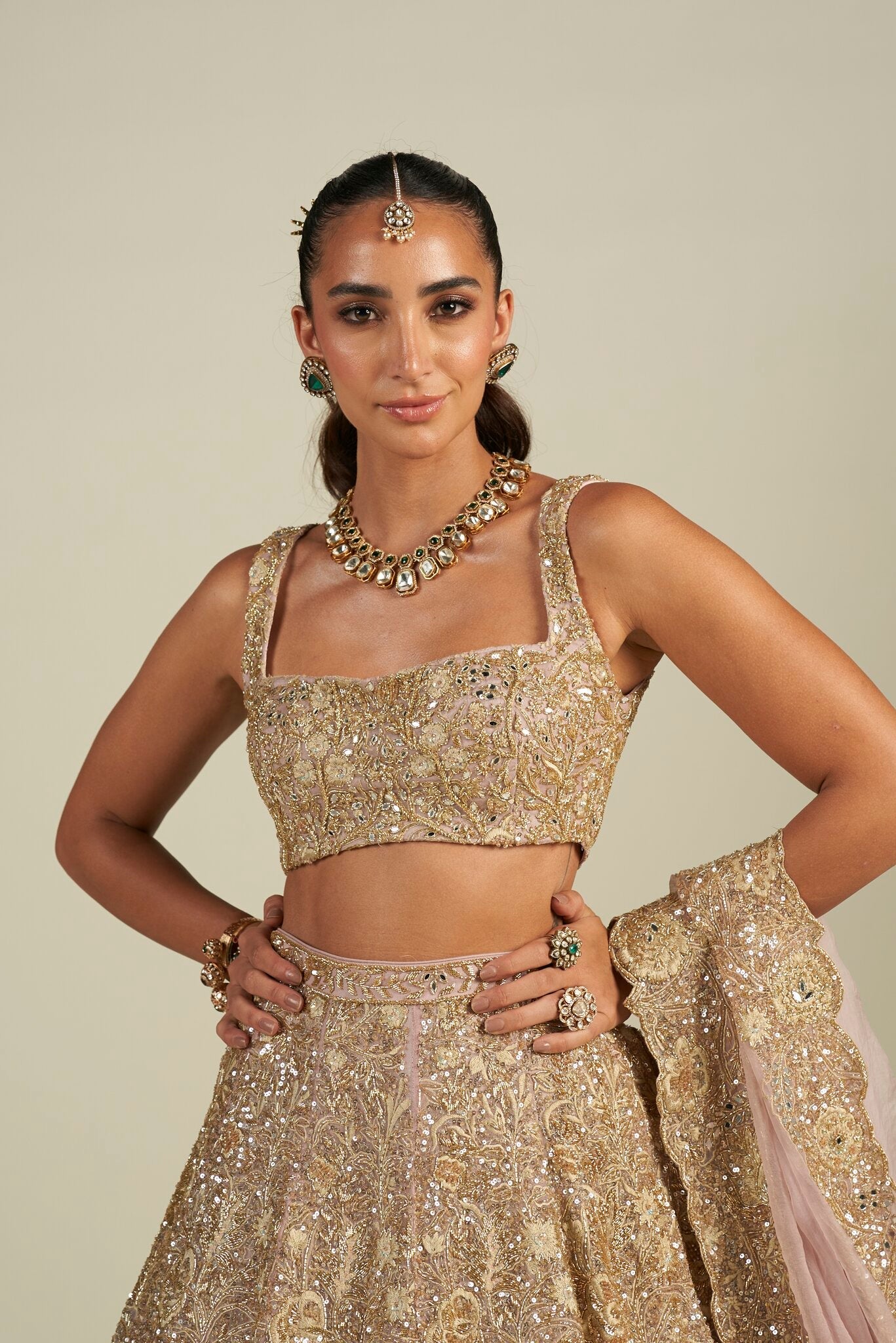 LAVENDER GOLD LEHENGA