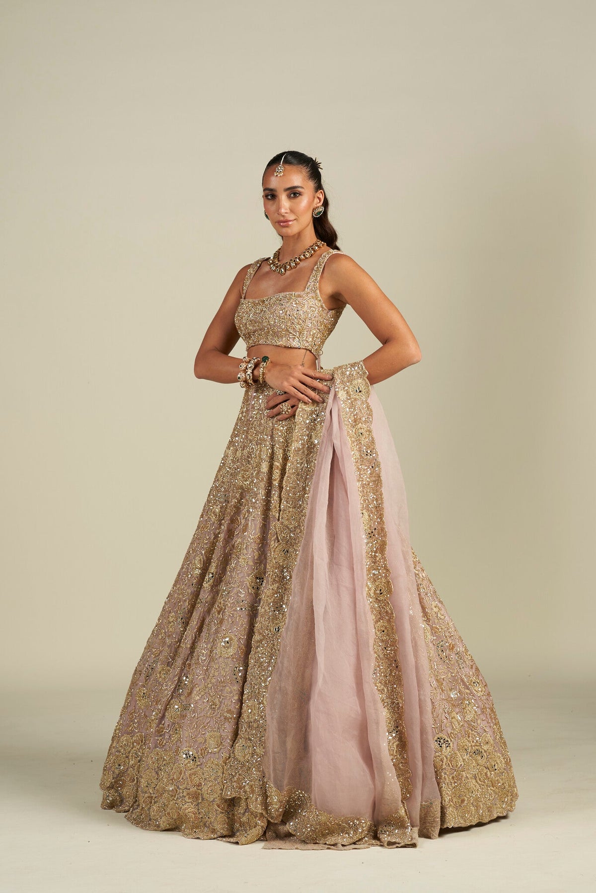 LAVENDER GOLD LEHENGA