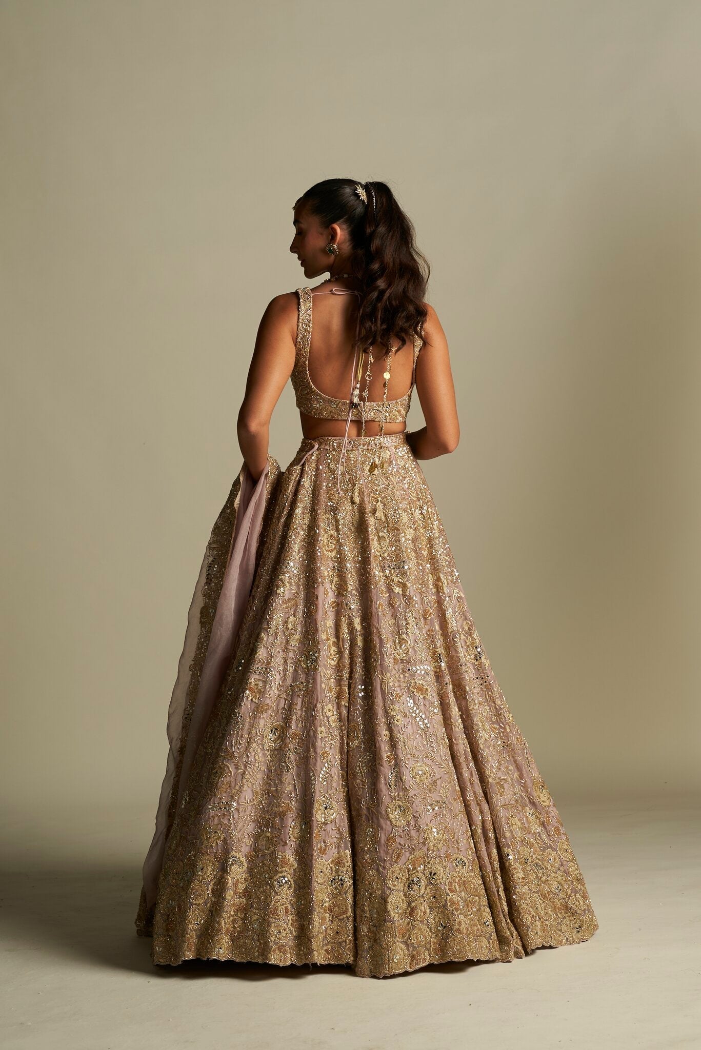 LAVENDER GOLD LEHENGA