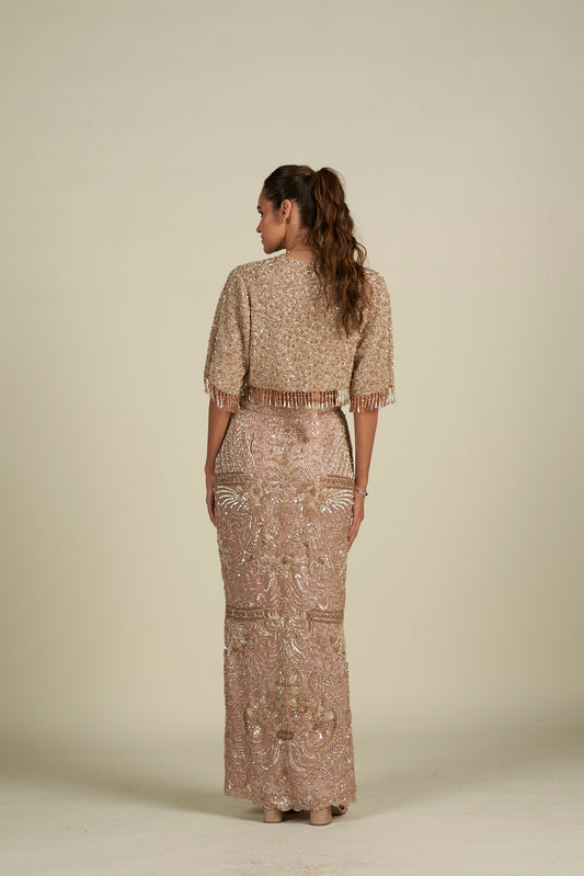 MAUVE SKIRT SET
