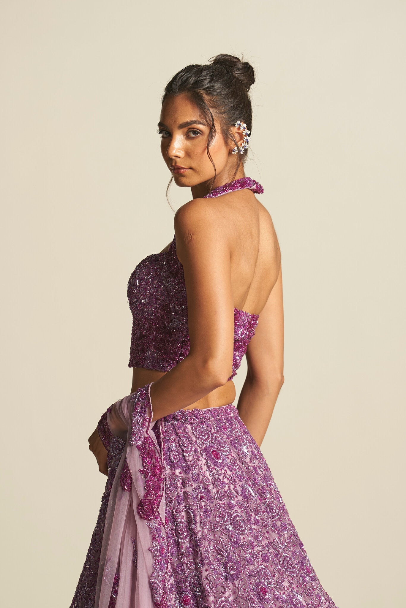 LILAC OMBRE LEHENGA