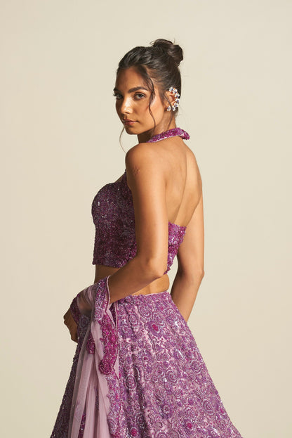 LILAC OMBRE LEHENGA