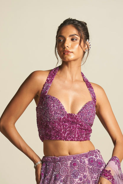 LILAC OMBRE LEHENGA