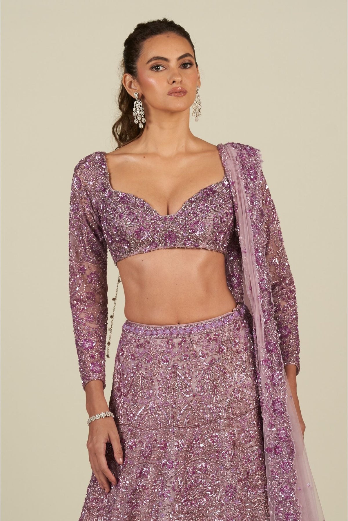 LAVENDER LEHENGA