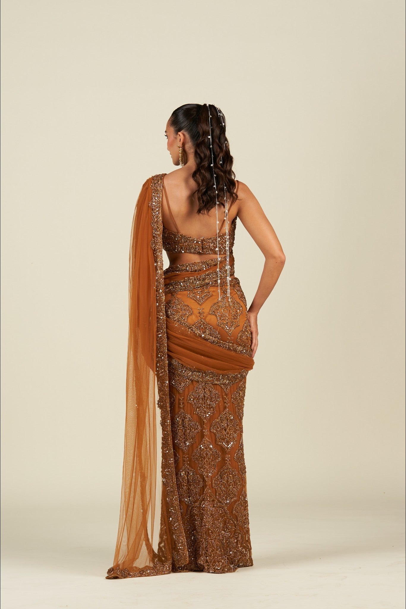 RUST SAREE