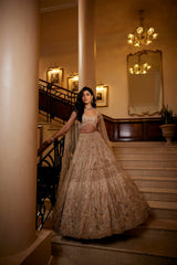ivory bridal lehenga