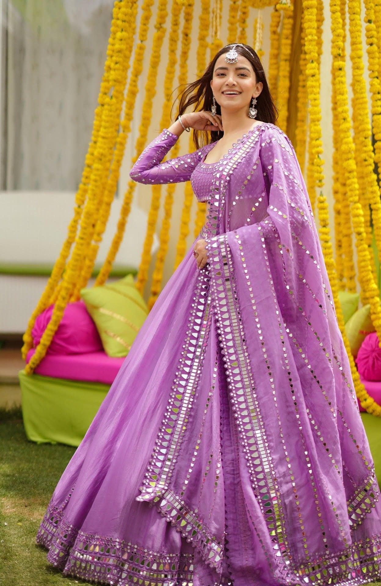 RUKSHAR DHILLON IN Catnip Purple Lehenga Set