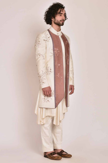 Colorblock Ivory Contemporary Jacket